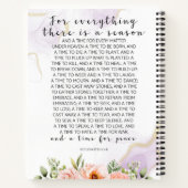 Für alles, was es gibt, ecclesiastes 3:1-8 notizblock (Rückseite)