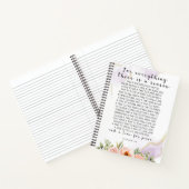 Für alles, was es gibt, ecclesiastes 3:1-8 notizblock (Innenseite)