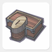 Für Alms Box Square Sticker (Vorderseite)