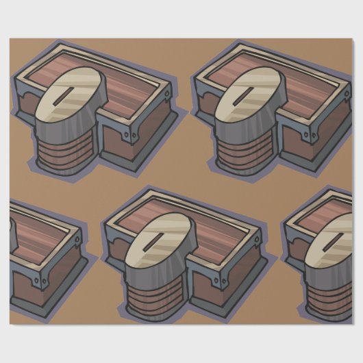 Für Alms Box Wrapping Paper Geschenkpapier (Flach)