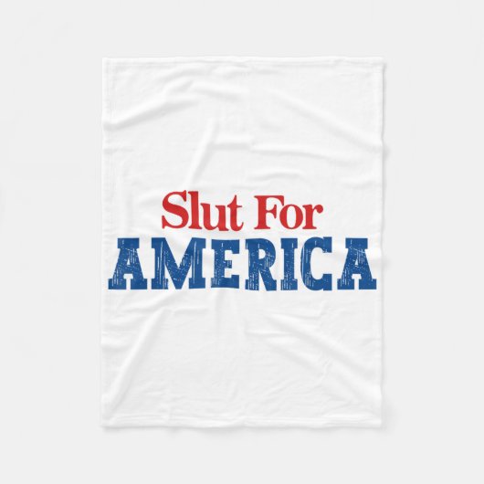 Für Amerika 4. Juli Fleecedecke (Vorderseite)