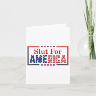 Für Amerika am 4. Juli Karte