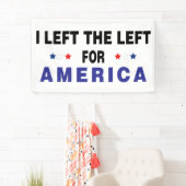 Für Amerika Verlassen Banner (Insitu)