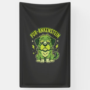 Fur-Ankenstein Lustiger Frankenstein Hund Hallowee Banner