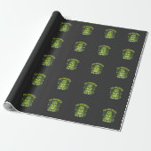 Fur-Ankenstein Lustiger Frankenstein Hund Hallowee Geschenkpapier (Ungerollt)