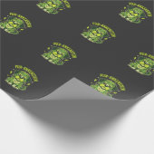 Fur-Ankenstein Lustiger Frankenstein Hund Hallowee Geschenkpapier (Ecke)