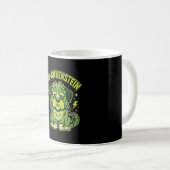 Fur-Ankenstein Lustiger Frankenstein-Hund Hallowee Kaffeetasse (VorderseiteRechts)