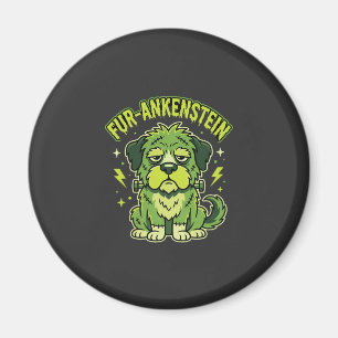 Fur-Ankenstein Lustiger Frankenstein-Hund Hallowee Magnet