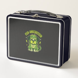 Fur-Ankenstein Lustiger Frankenstein-Hund Hallowee Metall Brotdose