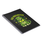 Fur-Ankenstein Lustiger Frankenstein-Hund Hallowee Notizblock (Rechte Seite)