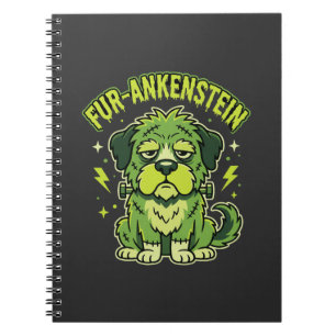 Fur-Ankenstein Lustiger Frankenstein-Hund Hallowee Notizblock
