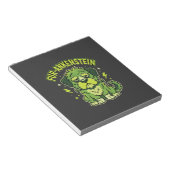 Fur-Ankenstein Lustiger Frankenstein Hund Hallowee Notizblock (angewinkelt)