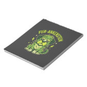 Fur-Ankenstein Lustiger Frankenstein Hund Hallowee Notizblock (Rotiert)