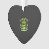 Fur-Ankenstein Lustiger Frankenstein-Hund Hallowee Ornament (Vorderseite)