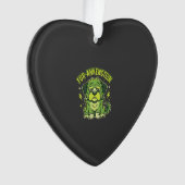 Fur-Ankenstein Lustiger Frankenstein-Hund Hallowee Ornament (Vorderseite)