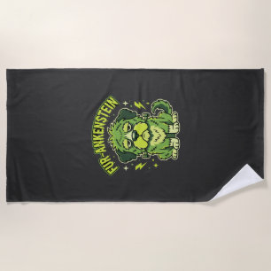 Fur-Ankenstein Lustiger Frankenstein-Hund Hallowee Strandtuch