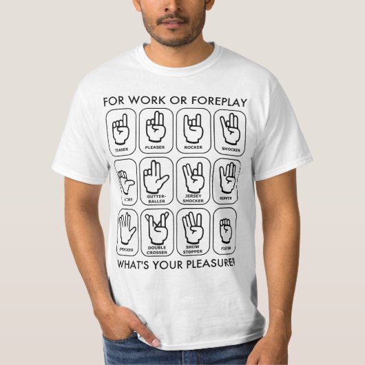 FÜR ARBEIT ODER FOREPLAY T-Shirt (Vorderseite)