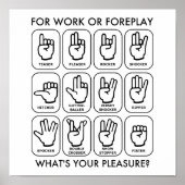 FÜR ARBEIT ODER VORSPIELE (für Reste) Poster (Vorne)