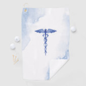 Für Ärzte und Krankenschwestern. Medical Caduceus Golfhandtuch (Insitu)