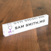 Für Ärzte und Krankenschwestern Violet Medical Ste Namensplakette (Seite)