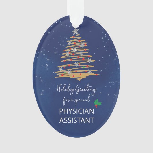 Für Ärztin Assistant Christmas Tree Individuelle N Ornament (Vorderseite)