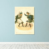 Für Auld Lang Syne - ein schönes Weihnachtsfest" Leinwanddruck (Insitu (Holzboden))