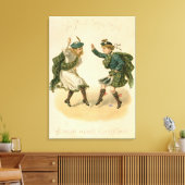 Für Auld Lang Syne - ein schönes Weihnachtsfest" Leinwanddruck (Insitu (Wohnzimmer))