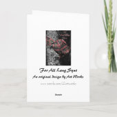 Für Auld Lang Syne Grußkarte Feiertagskarte (Rückseite)