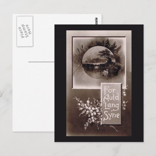 Für Auld Lang Syne Postkarte (Vorne/Hinten)
