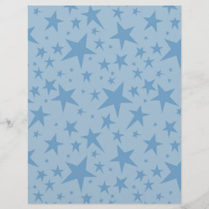 Für Baby Boy Scrapbook Paper Large Stars