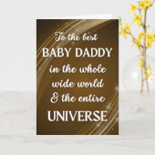 Für Baby Daddy Vatertag Universe Thema Karte (Gelbe Blume)