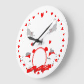 Fur Baby Love Große Wanduhr (Winkel)