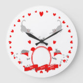 Fur Baby Love Große Wanduhr (Vorderseite)