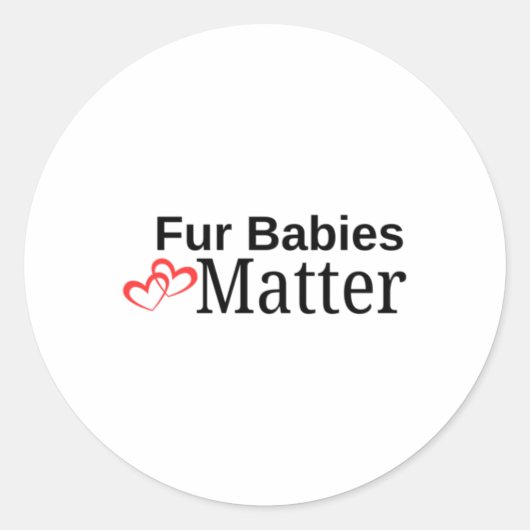 Fur Babys Sticker (Vorderseite)