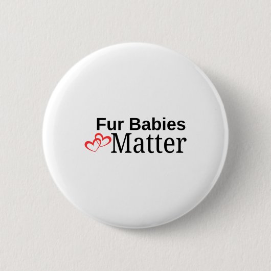 Fur Babys Sticker Button (Vorderseite)