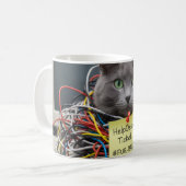 Fur-Ball, IT / Help Desk Mug, Office Fun Cats Kaffeetasse (Vorderseite Links)