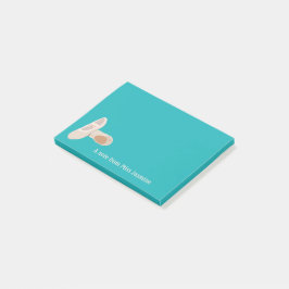 Für Ballettlehrer Tan Dance Shoes Personalisiert Post-it Klebezettel