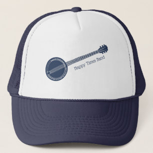 Für Banjo-Spieler bedeutet Blue und White Custom  Truckerkappe