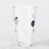 Für Banjo Spieler Navy Blue Personalisiert Glas (Links)