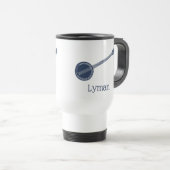 Für Banjo Spieler Navy Blue Personalisiert Reisebecher (VorderseiteRechts)