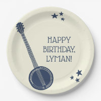 Für Banjo Spieler Navy Personalisiertes Party