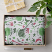 Für Banjo Spieler Weihnachts Folklorekunst Muster Seidenpapier (Geschenk)