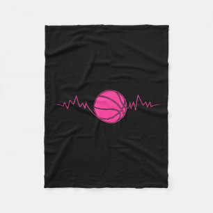 Für Basketball Herzschlag Streetball Basketball Pl Fleecedecke
