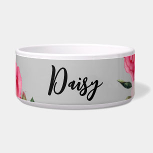 Für Begleiter Lebende rosa weiße Rosen Schlicht gr Napf