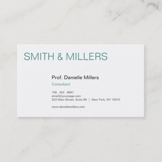 Für Berater Visitenkarte (Vorderseite)