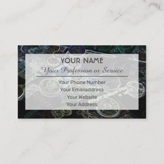 Für berufliche Banker oder Finanzexperten Visitenkarte (Rückseite)