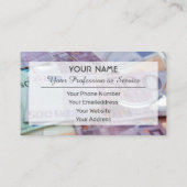 Für berufliche Banker oder Finanzexperten Visitenkarte (Rückseite)