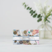 Für berufliche Banker oder Finanzexperten Visitenkarte (Stehend Vorderseite)