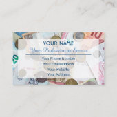 Für berufliche Banker oder Finanzexperten Visitenkarte (Rückseite)