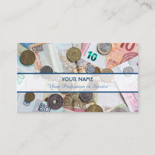 Für berufliche Banker oder Finanzexperten Visitenkarte (Vorderseite)